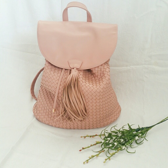 Deux Lux Handbags - {Deux Lux} Soft Pink Bucket Bag-Backpack